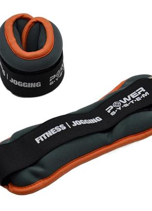 Утяжелители-манжеты для ног и рук power system ps-4072 ankle weights (2шт.*1.5 kg) (пара)