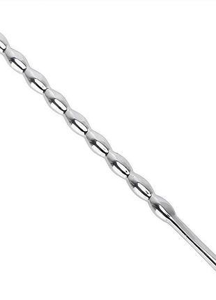 Уретральный стимулятор металлический straight rod 120x6 мм серебристый