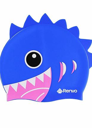 Дитяча шапочка для плавання renvo sentani jr, синя, 6-12 лет, універсальний розмір (osfm) (1sc300-04)