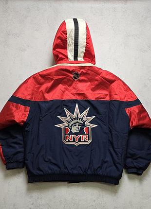 Вінтажна куртка vtg new york rangers liberty 90s starter puffer nhl hockey jacket