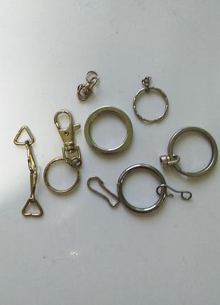 Металлические кольца, карабины