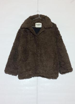 Пальто/шуба/эко мех/тедди/teddy/oversize/оверсайз/кокон/ essentiel2 фото