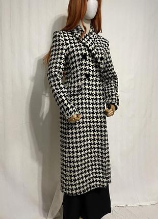 Пальто в гусячу лапку