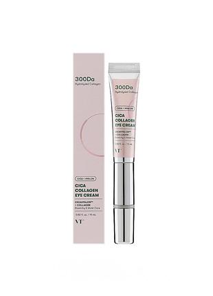 Крем для глаз с увлажняющим эффектом vt cosmetics cica collagen eye cream, 15 мл
