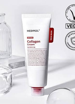 Укрепляющий крем с коллагеном и лактобактериями medi-peel red lacto collagen barrier cream 80g