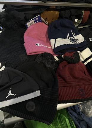 Шапки рукавиці спортивні зимові теплі фірмові оригінальні якісні нові флісові