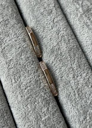 Сережки мед сплав