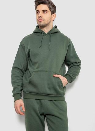 Спортивный костюм мужской на флисе, цвет хаки