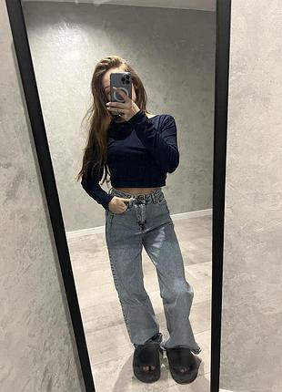 Джинси сині прямі жіночі нові