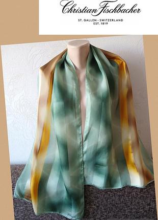 Christian fischbacher, шелк, шарфик, 158*43