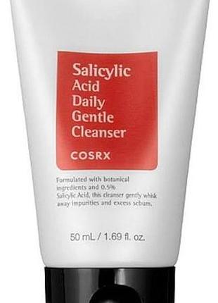 Очищаюча пінка з саліциловою кислотою cosrx salicylic acid daily gentle cleanser 150ml 150ml
