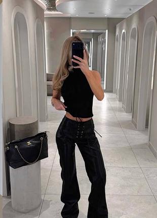 Штани з екошкіри 🖤 3