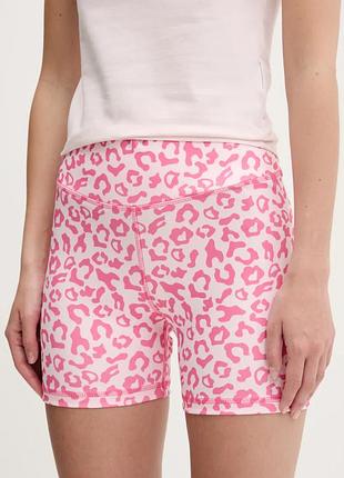 Нові жіночі спортивні шорти karl kani рожевого леопардового кольору