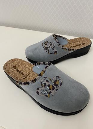 Тапочки жіночі на танкетці inblu,коркова устілка.