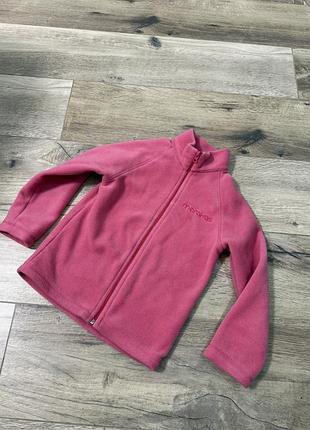 Флісова кофта на дівчинку 4-6 років