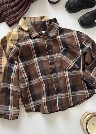 Сорочка в клітинку для хлопчика