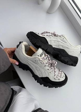 Asics gel-pickax oyster grey, asics кросівки чоловічі, asics білі