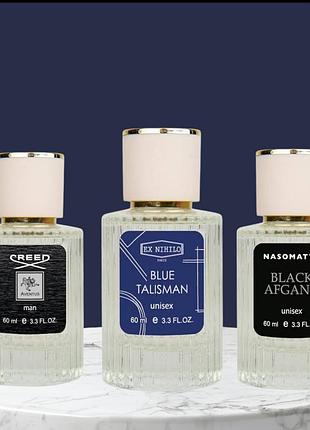 Набор nasomatto black afgano + blue talisman + creed aventus 60 мл