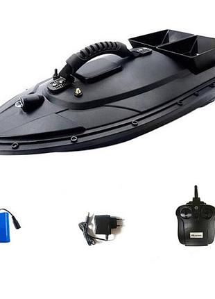 Кораблик радиоуправляемый для завоза прикормки катер mounthill t188 1.5кг 500м с пультом черный
