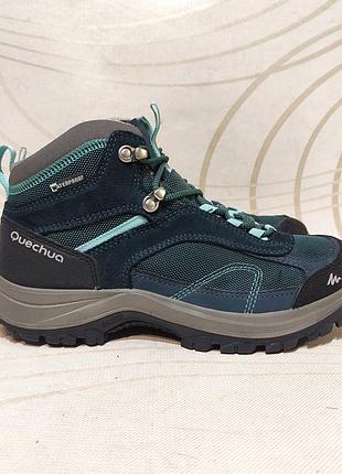 Женские туристические ботинки quechua waterproof 39р 25см