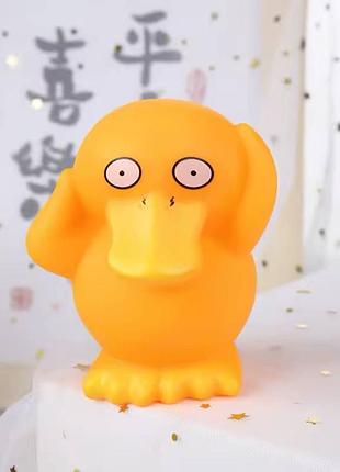 Дитячий нічник "качкодзьоб-засинайко" з м'яким led підсвічуванням, портативний, на батарейках