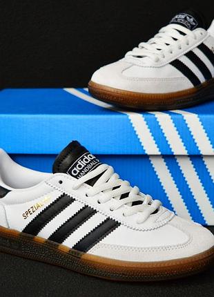 Кросівки adidas spezial white gray black жіночі 👩‍🦰 нові (арт.4392)