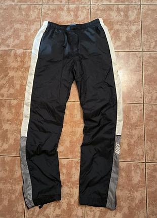 Брюки nike нейлоновые винтажные на утяжках новые