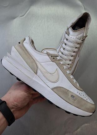 Кросівки nike waffle one leather white