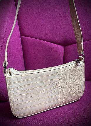 🤍 міні-сумка house з тисненням під крокодила 🤍