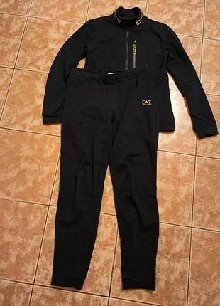 Костюм спортивний жіночий armani сток ea7 exchange чорний