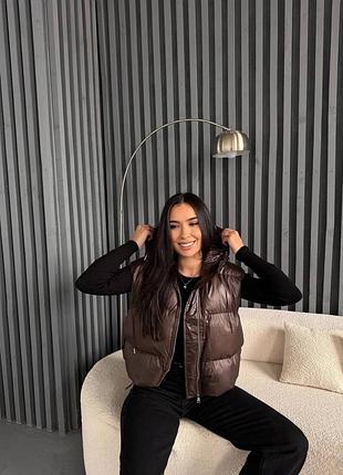 Жилетка на пуху