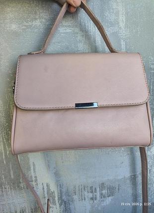 Нежно розовая сумочка на/через плечо, женская сумка