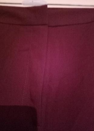 Классические бордовые брюки, размер 262 фото