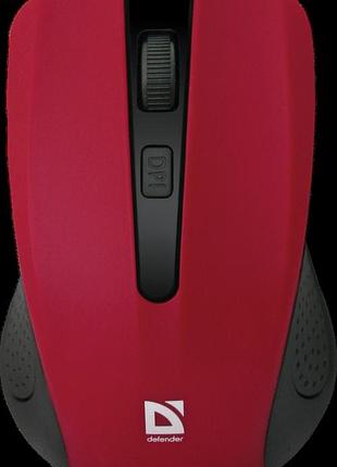 Миша defender accura mm-935 wireless red (52937) (6343376)