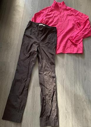 Костюм брючный брюки с рубашкой s-m размер