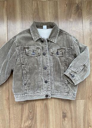 Стильна вельвтова куртка( шерпа) 4-5 р.