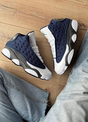 Jordan 13 retro flint blue white 4
