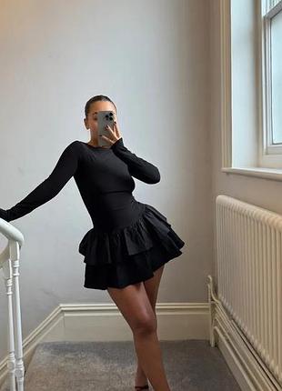 Дуже класна нова сукня zara з офіційного магазину, плаття з пишною юбкою