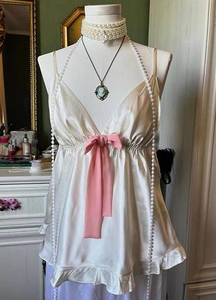 Майка атласна вiнтажна coquette