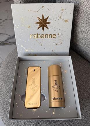 Paco rabanne 1 million набір (туал. вода 100 мл + дезодорант 150 мл)