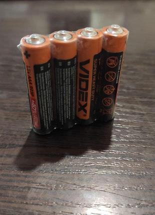 Батарейка videx r03p/aaa 4 pcs shrink