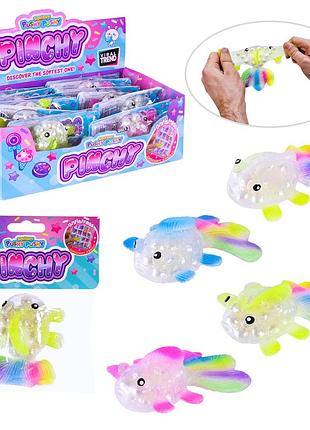 Антистрес арт. k16449 (288шт) рибка з перлинами 4 кольори, р-р 12 см,12шт у дисплей боксі 28*16*9,5 см