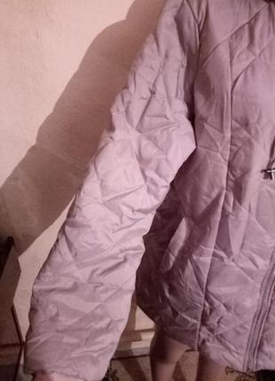 Легкая удлиненная куртка, деми2 фото