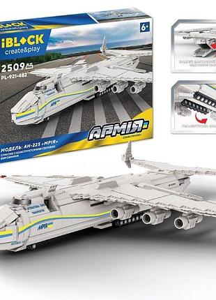 Конструктор iblock арт. pl-921-482 (5шт) армия,ан-225 "mriya",2509дет.,3фигурки, короб. 63*15*42,5см