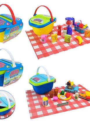 Продукти арт. 4dt03/04 (48шт/2) мікс видів, корзинка, побутова техніка продукти, аксес короб. 24*20*24см