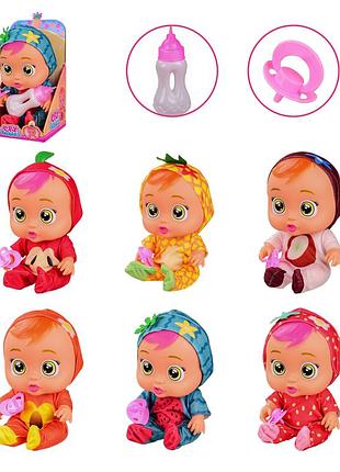 Пупс cb арт. 8372 (2008645) (36шт) 6 видов, бутилочка, пустышка,короб.– 14*14*24 см, р-р гргрушки - 26 см