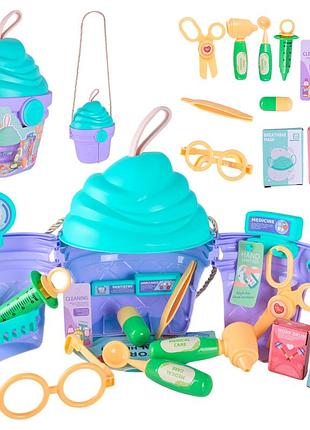 Доктор набор арт. 688-201a (60шт/2) шприц, стетоскоп, аксес короб. 18*14*26 см