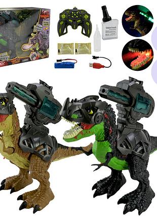 Робот-динозавр р/к арт. ny061-a (8шт/2) акум.,ходит, свет, звук, стреляет гел. пулями в короб.44,5*33*17,3см