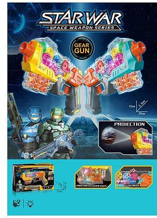 Оружие арт. 585-330a (96шт/2) батар. 2 цвета, короб. 29*15,5*15см