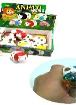 Антистресс лев с шариками 12 шт в боксе 27х20х6см арт. 33333 (1шт)